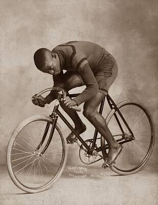 Chinese New Year - 1898 Marshall Major Taylor Cycling Legend 2 by Artistic Rifki