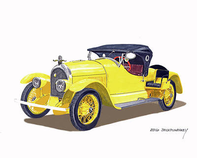 Travel Rights Managed Images - 1920 Kissel Gold Bug Speedster Royalty-Free Image by Jack Pumphrey