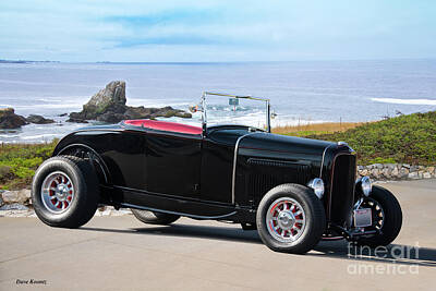 Remembering Karl Lagerfeld Royalty Free Images - 1932 Ford Roadster Shoreline 3 Royalty-Free Image by Dave Koontz