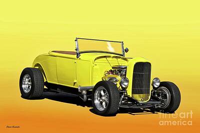 Royalty-Free and Rights-Managed Images - 1932 Ford Roadster Tweetie Too by Dave Koontz
