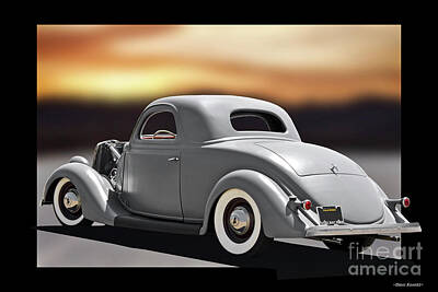 Surrealism Rights Managed Images - 1936 Ford Three Window Coupe II Royalty-Free Image by Dave Koontz