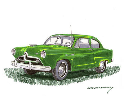 Abstract Graphics Rights Managed Images - 1951 Kaiser Henry J  Royalty-Free Image by Jack Pumphrey