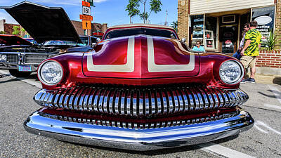 Typographic World Royalty Free Images - 1951 Mercury Royalty-Free Image by Randy Scherkenbach