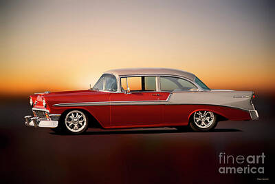 Modern Man Ford Bronco - 1956 Chevrolet Bel Air Post Coupe by Dave Koontz