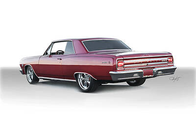 Recently Sold - Sports Rights Managed Images - 1965 Chevrolet Malibu SS396 Royalty-Free Image by Dave Koontz