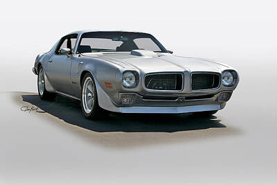 Food And Beverage Signs - 1971 Pontiac Firebird by Dave Koontz