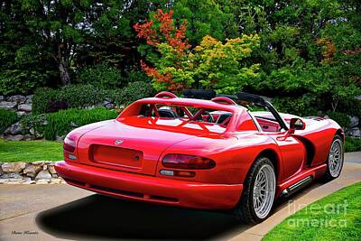 Ring Of Fire Rights Managed Images - 1995 Dodge Viper I Royalty-Free Image by Dave Koontz