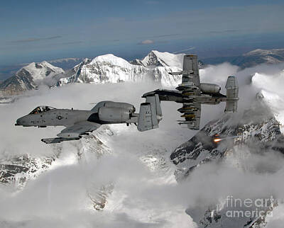 Mountain Photos - A-10 Thunderbolt Iis Fly by Stocktrek Images