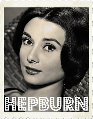 Musician Photos - Audrey Hepburn by Esoterica Art Agency