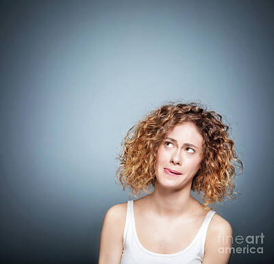 Portraits Photos - Casual portrait of a cute, authentic girl. by Michal Bednarek