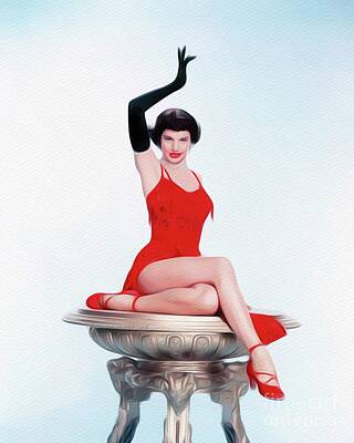 Mannequin Dresses - Cyd Charisse, Vintage Movie Star by Esoterica Art Agency