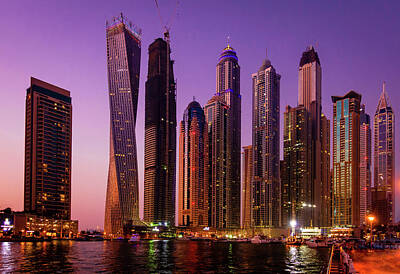 Sean Davey Underwater Photography - Dubai Marina at twilight by Alexey Stiop