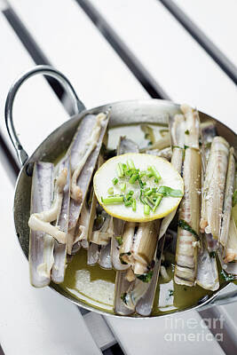 Staff Picks Rosemary Obrien - Fresh Razor Shell Seafood Steamed In Garlic Herb Wine Sauce by JM Travel Photography
