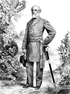 Portraits Mixed Media - General Robert E. Lee by War Is Hell Store