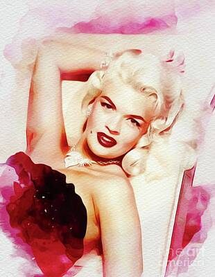 Abstract Animalia Royalty Free Images - Jayne Mansfield, Movie Star and Pinup Royalty-Free Image by Esoterica Art Agency