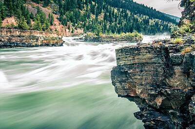 Fairy Tales Adam Ford - Kootenai River Water Falls In Montana Mountains by Alex Grichenko