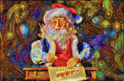 Surrealism - Merry Christmas from Santa by Lilia S