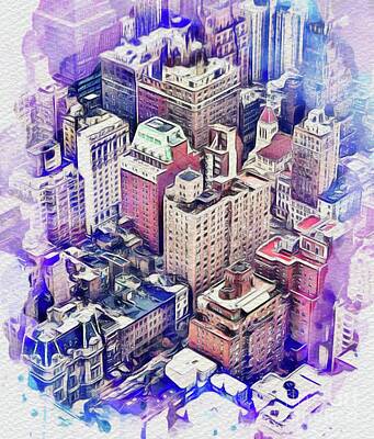 City Scenes Royalty-Free and Rights-Managed Images - New York City by Esoterica Art Agency