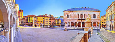 Landmarks Rights Managed Images - Piazza della Liberta square in Udine landmarks view Royalty-Free Image by Brch Photography