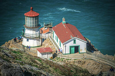 Aloha For Days - Point Reyes lighthouse and pacific coast by Alex Grichenko