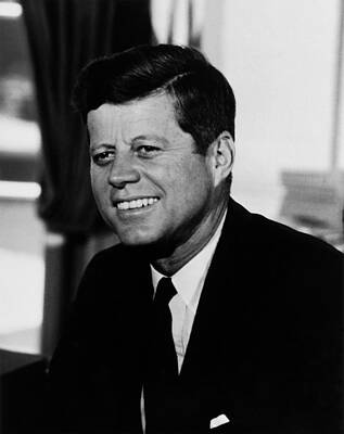 Mammals Photos - President Kennedy by War Is Hell Store