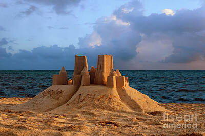Let It Snow - Sand castle in the Caribbean at dawn by Viktor Birkus