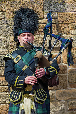 Musicians Royalty Free Images - Scottish Bagpiper Royalty-Free Image by Valerio Poccobelli