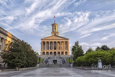 Miami - State Capital building of Nashville Tennessee at sunrise by Jeremy Holmes