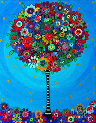 Abstract Flowers Royalty-Free and Rights-Managed Images - Tree Of Life by Pristine Cartera Turkus