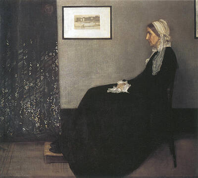 Classic Motorcycles - Whistlers Mother by James Abbott McNeill Whistler