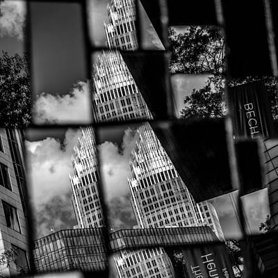 Abstract Skyline Photos - Charlotte Nc Skyline And Street Scenes During Day Time by Alex Grichenko
