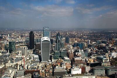 London Skyline Royalty Free Images - City of London Skyline Royalty-Free Image by Chris Day