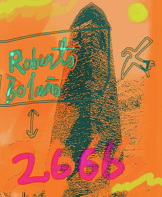 City Scenes Mixed Media Rights Managed Images - 2666 Roberto Bolano  Poster  Royalty-Free Image by Paul Sutcliffe