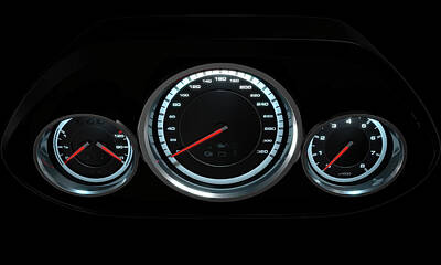 Giuseppe Cristiano Royalty Free Images - Car Dashboard Royalty-Free Image by Allan Swart