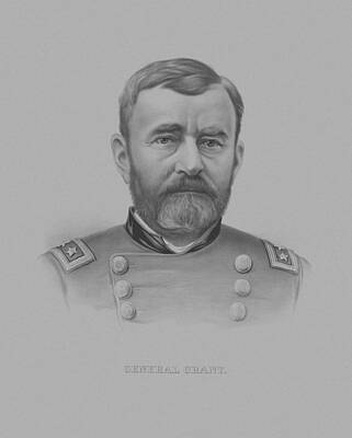 Landmarks Drawings - General Grant - Two by War Is Hell Store