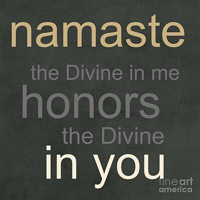 Inspirational Royalty-Free and Rights-Managed Images - Namaste by Linda Woods