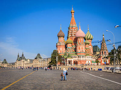 Ingredients Rights Managed Images - Red Square and St. Basil Cathedral Royalty-Free Image by Alexey Stiop
