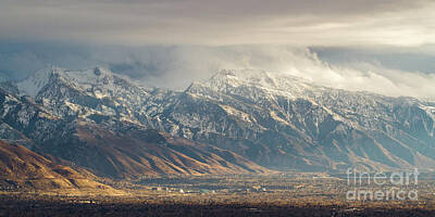 Scary Photographs - Wasatch Mountains from Ensign Park by Denise Lilly
