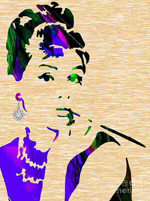 Actors Mixed Media - Audrey Hepburn Collection by Marvin Blaine