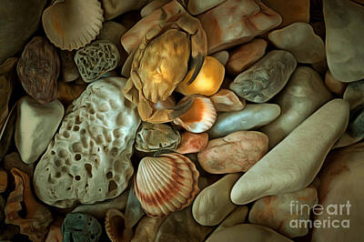 Still Life Digital Art - Pebble Stones by Michal Boubin
