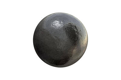 Athletes Digital Art - Shotput Ball Isolated by Allan Swart