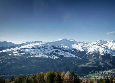 1-war Is Hell - Sunny French Alps Mountain Snow View In Les Arcs France by JM Travel Photography