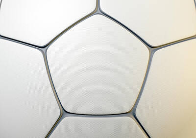 Football Digital Art - Textured Soccer Ball Closeup by Allan Swart
