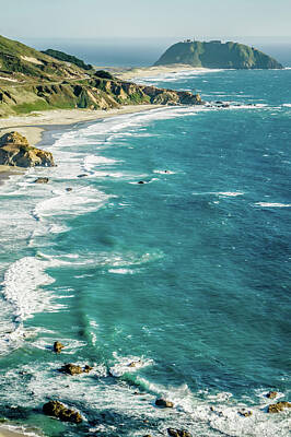 Beastie Boys - Big Sur california coastline on pacific ocean by Alex Grichenko
