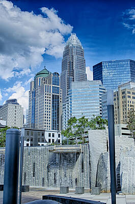 World War 2 Careless Talk Posters Royalty Free Images - Charlotte North Carolina Skyscrapers Royalty-Free Image by Alex Grichenko