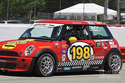 On Trend At The Pool - Mini Cooper Racing by Douglas Sacha