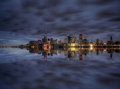 Game Of Thrones Rights Managed Images - Night Shot Toronto City Royalty-Free Image by Mark Duffy