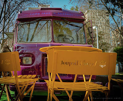 Wine Rights Managed Images - Outdoor Mobile Food Market Royalty-Free Image by Henri Irizarri
