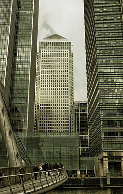 Birds Photo Rights Managed Images - Canary Wharf Royalty-Free Image by Martin Newman