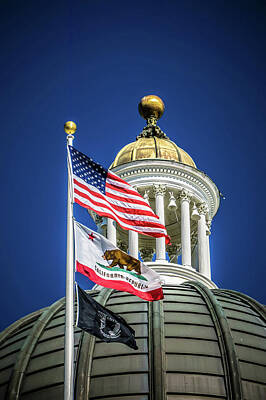 State Word Art Royalty Free Images - City Views Around California State Capitol Building In Sacrament Royalty-Free Image by Alex Grichenko
